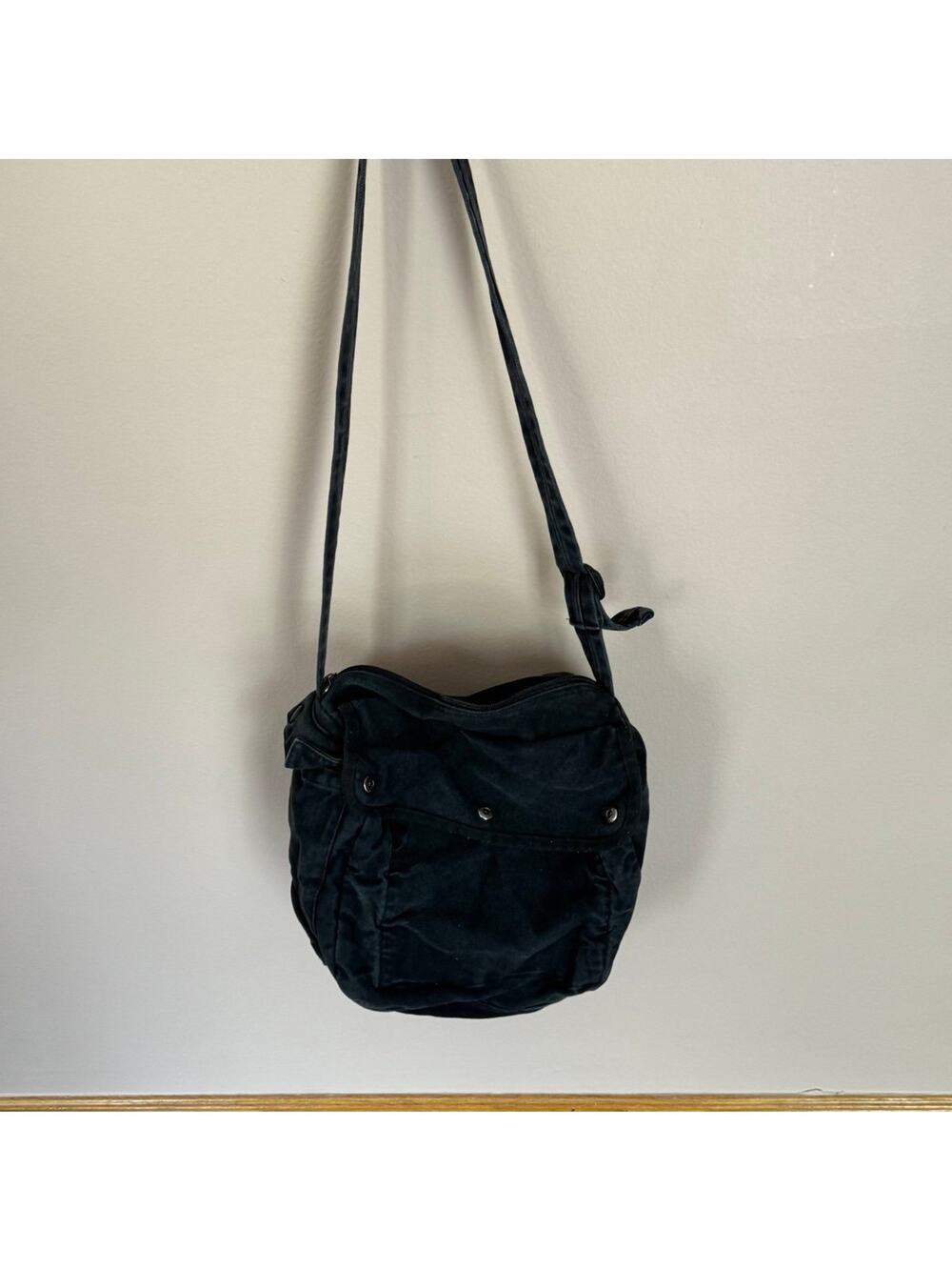 Black Denim Shoulder Bag